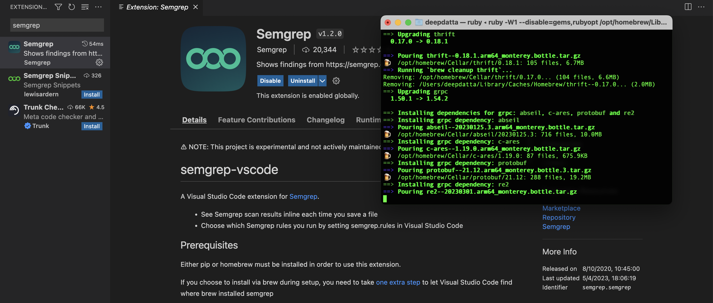 Semgrep in VS Code