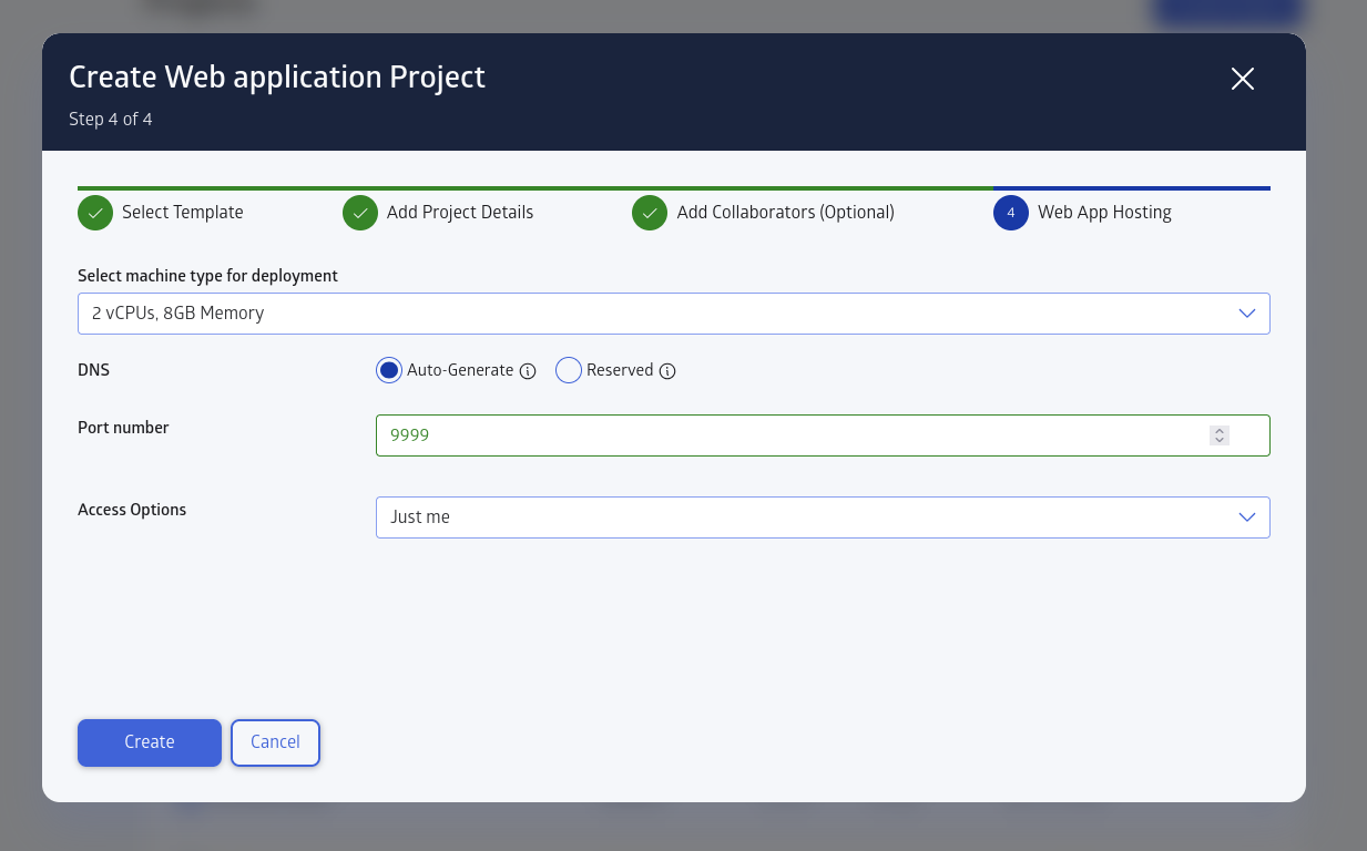 hosting options