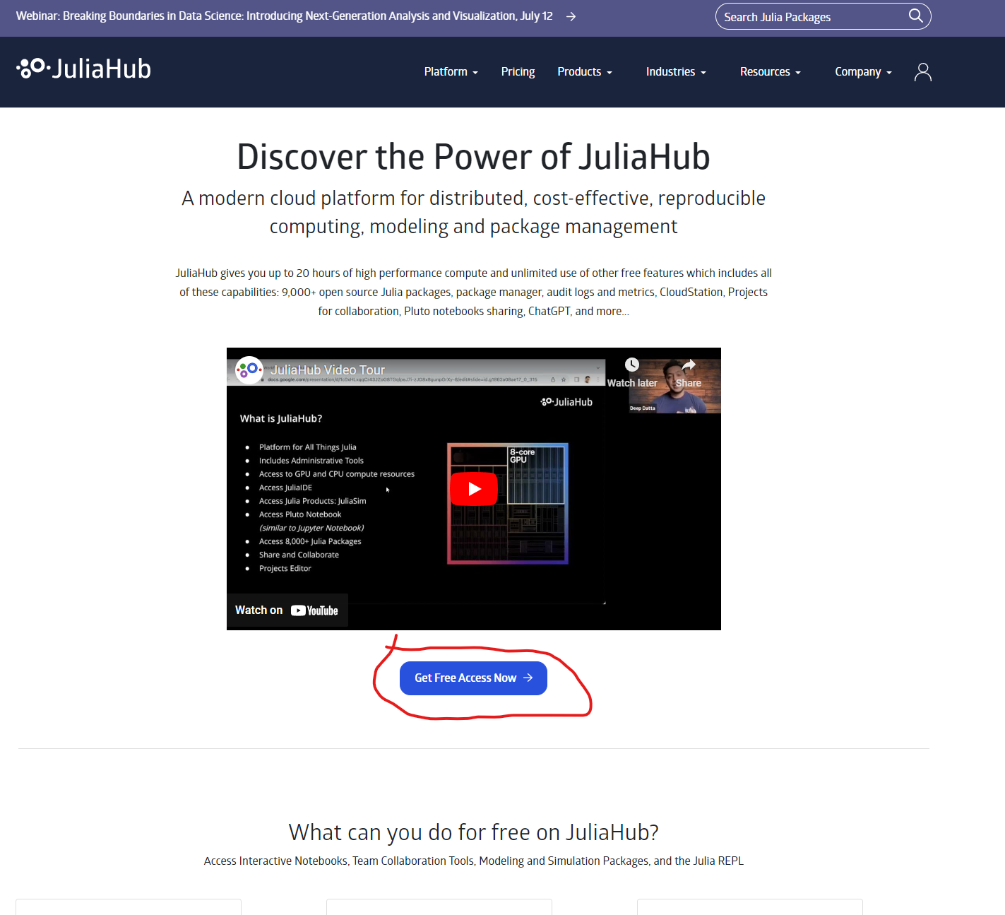 The JuliaHub free tier explained